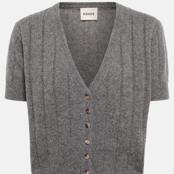 KHAITE Sweaters - NWOT Khaite Maryam Gray Cardigan Size M